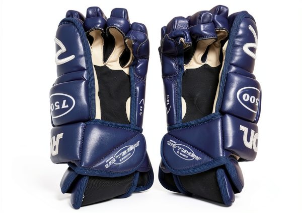 Rebellion Navy Ice Hockey Gloves Cool Max Liner-2