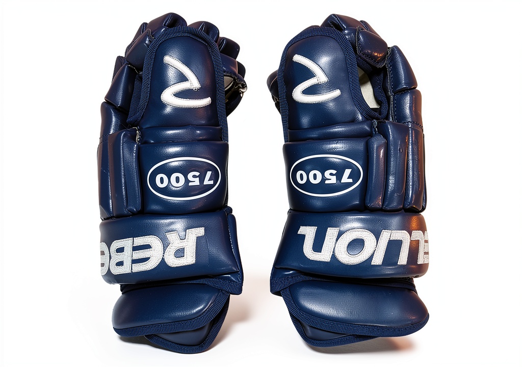 Rebellion Navy Ice Hockey Gloves with Cool Max liner