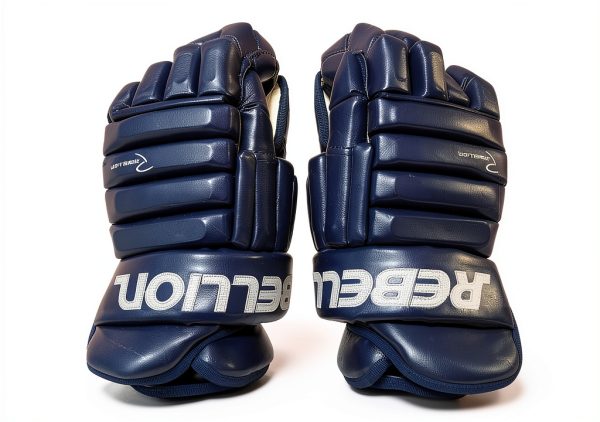 Rebellion Navy Ice Hockey Gloves Cool Max Liner-3