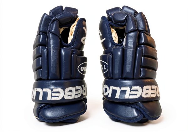 Rebellion Navy Ice Hockey Gloves Cool Max Liner-1