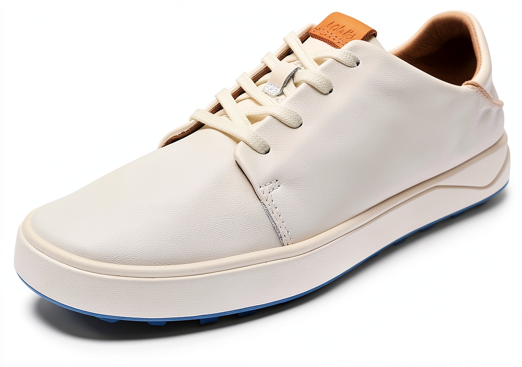 OluKai Wailea golf shoe on a green course