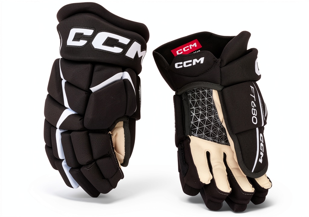 CCM Youth Hockey Goalie Glove in action