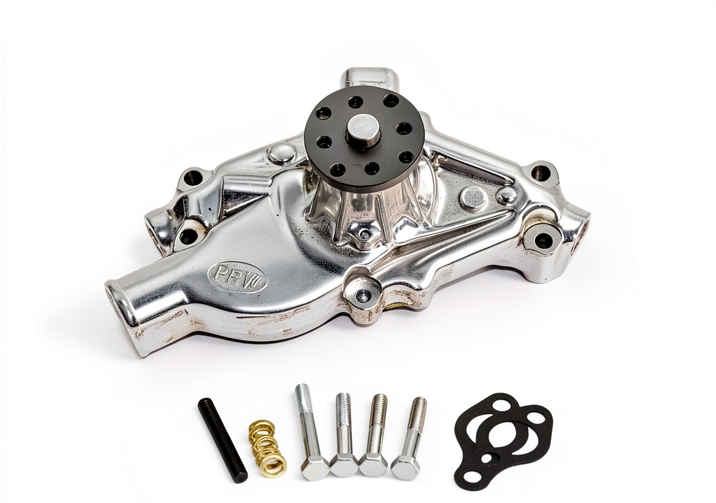 Installing PRW Heavy Duty Water Pump for Trucks on a wooden workbench