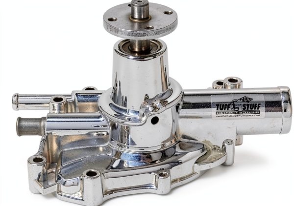 Tuff Stuff Automotive Water Pump Aluminum Chrome-0