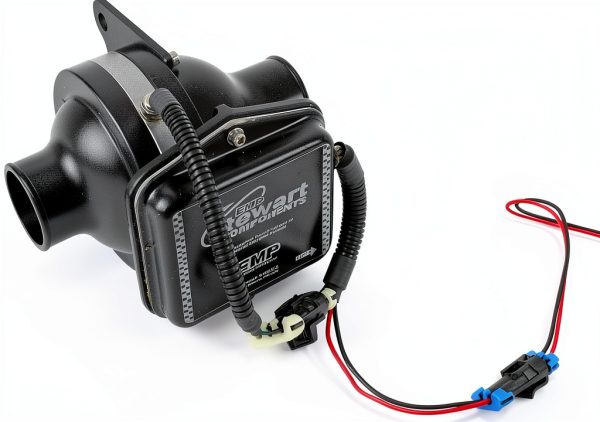 EMP Stewart Water Pump E558A-BK Black Anodized High Efficiency Inline-0