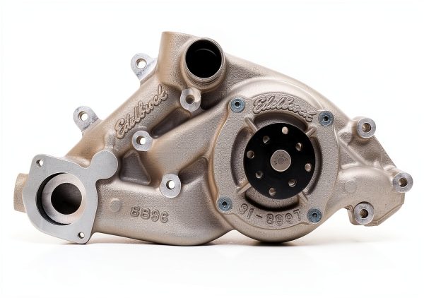 Edelbrock Water Pump 8896 Aluminum Satin Heavy Duty Motorhome Pump-0