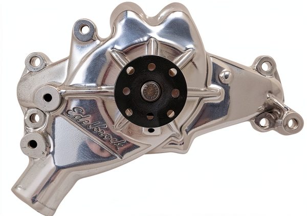 Edelbrock Aluminum Long Style Water Pump 5/8 Pilot Shaft Heavy Duty-0