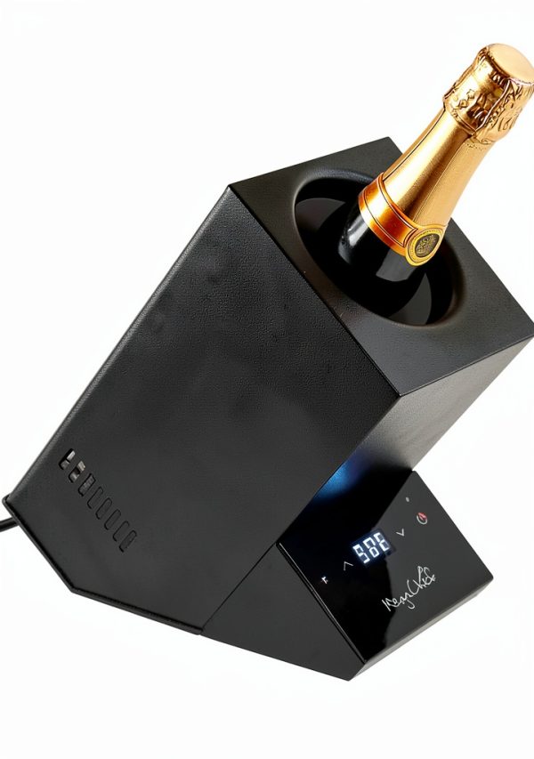MegaChef Wine Chiller Electric, Single Bottle, Black, 25oz-0