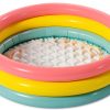 Intex: Inflatable Baby Pool - Sunset Glow - 34"x10", 3 Color Rings, Outdoor & Backyard, Water Splash Kiddie Pool, Soft & Durable, Toddlers-Kids Age 1+-0