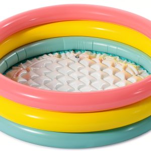 Intex: Inflatable Baby Pool - Sunset Glow - 34"x10", 3 Color Rings, Outdoor & Backyard, Water Splash Kiddie Pool, Soft & Durable, Toddlers-Kids Age 1+-0