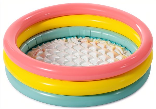 Intex: Inflatable Baby Pool - Sunset Glow - 34"x10", 3 Color Rings, Outdoor & Backyard, Water Splash Kiddie Pool, Soft & Durable, Toddlers-Kids Age 1+-0