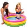 Intex: Inflatable Baby Pool - Sunset Glow - 34"x10", 3 Color Rings, Outdoor & Backyard, Water Splash Kiddie Pool, Soft & Durable, Toddlers-Kids Age 1+-1