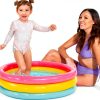 Intex: Inflatable Baby Pool - Sunset Glow - 34"x10", 3 Color Rings, Outdoor & Backyard, Water Splash Kiddie Pool, Soft & Durable, Toddlers-Kids Age 1+-4