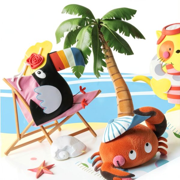 Intex 8.5ft x 5.25ft x 18in Swim Center Paradise Seaside Inflatable Kiddie Pool with Drain Plug for Quick and Easy Clean Up-4