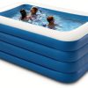 Inflatable Swimming Pool, 71” x 51” x 28” Full-Sized Blow Up Pool, Kids Family Pool for Summer Water Party, BPA-Free Above Ground Blow Up Kiddie Pool Ball/Sand Pit, Outdoor, Garden, Backyard-3