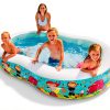 Intex 8.5ft x 5.25ft x 18in Swim Center Paradise Seaside Inflatable Kiddie Pool with Drain Plug for Quick and Easy Clean Up-5