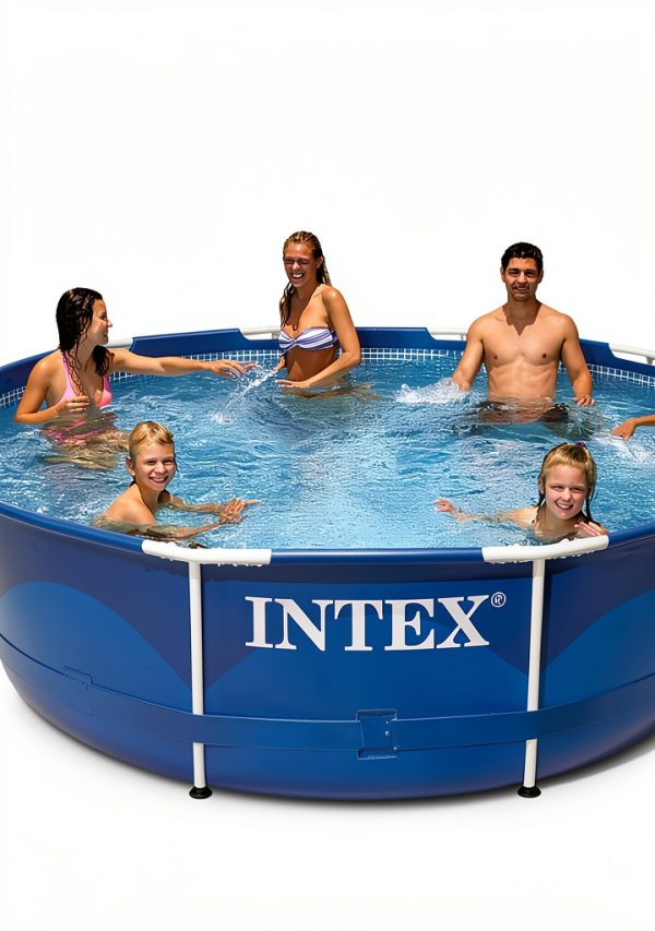 Intex 12ft Metal Frame Above Ground Pool with 530 GPH Pump-8