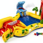 Intex Inflatable Dinosaur Play Center with Slide and Waterfall for-0