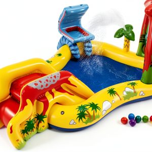 Intex Inflatable Dinosaur Play Center with Slide and Waterfall for-0