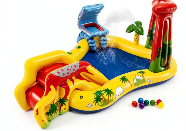 Intex Inflatable Dinosaur Play Center with Slide and Waterfall for-0
