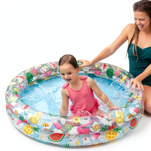 Intex Inflatable Stars Kiddie 2 Ring Circles Swimming Pool (48" X 10") [Assorted Styles]-1