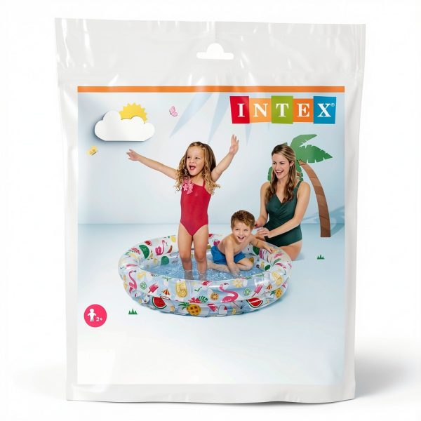 Intex Inflatable Stars Kiddie 2 Ring Circles Swimming Pool (48" X 10") [Assorted Styles]-2