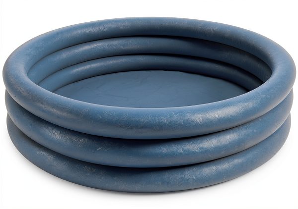 Intex Crystal Blue Inflatable Kiddie Pool 58in x 13in for Ages 2+-0