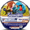 Swimways Elite Pop-Up Above Ground Pool, Baby Pool with Canopy & Carrying Case, Foldable Kiddie Pool for Ages 9-24 Months, Measures 32", Blue-6