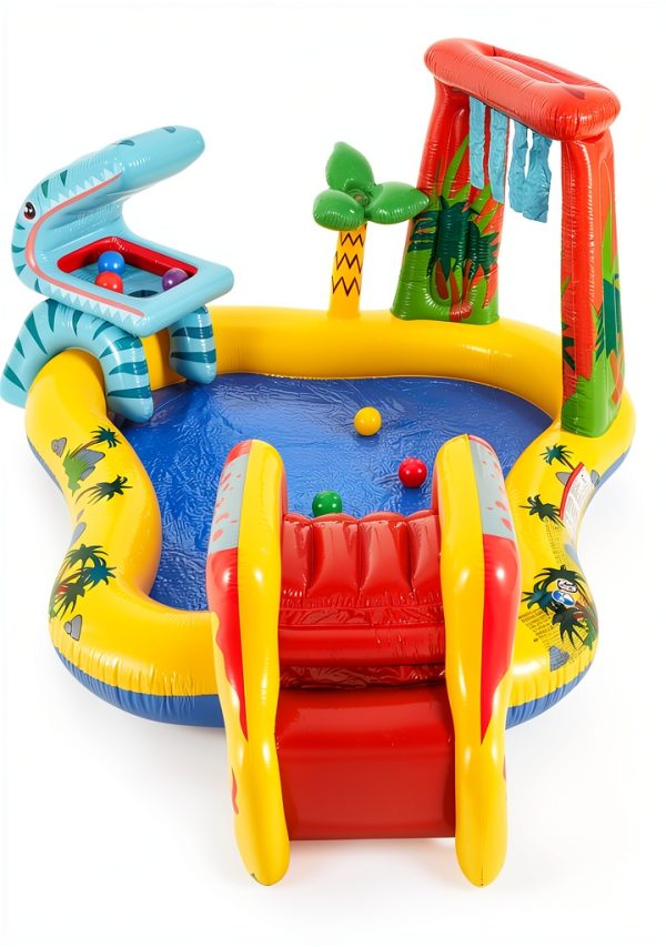 Intex Inflatable Dinosaur Play Center with Slide and Waterfall for-8